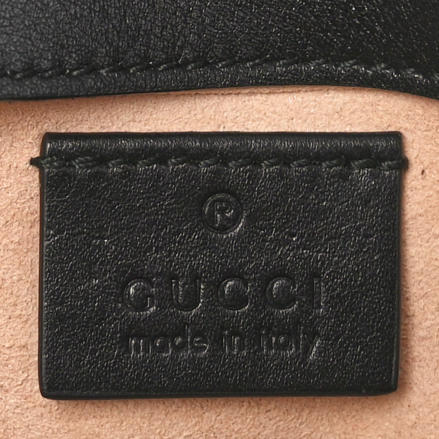Calfskin Matelasse Super Mini GG Marmont Shoulder Bag Black