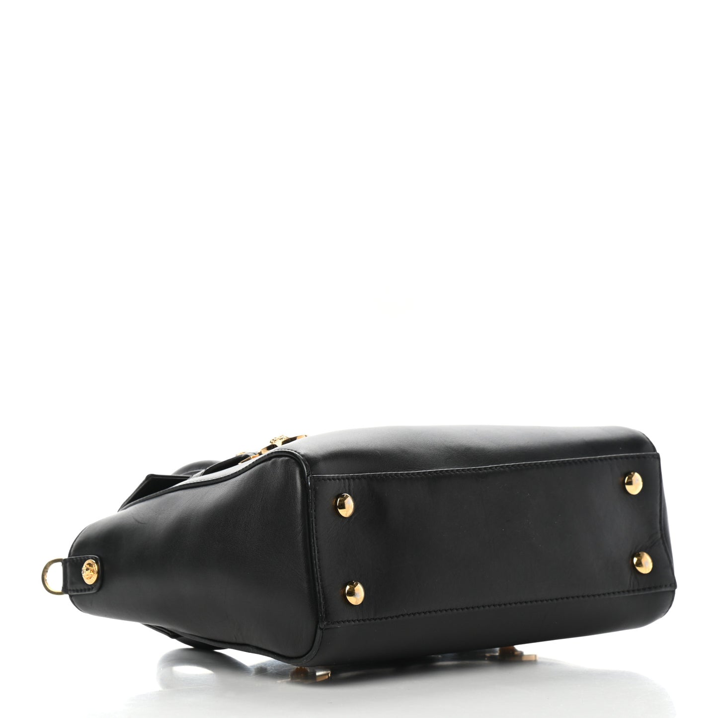 Calfskin Medusa Coin Tote Black