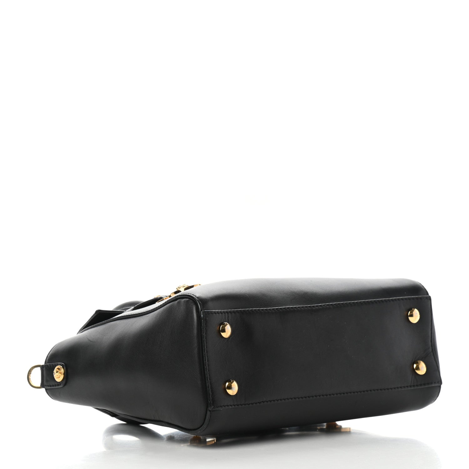 Versace Calfskin Medusa Coin Tote Black 3 of 5