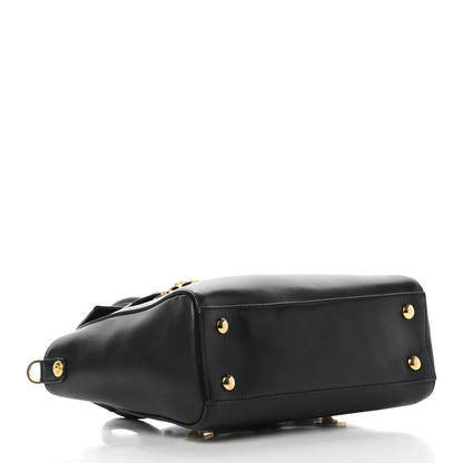 Versace Calfskin Medusa Coin Tote Black 3 of 5