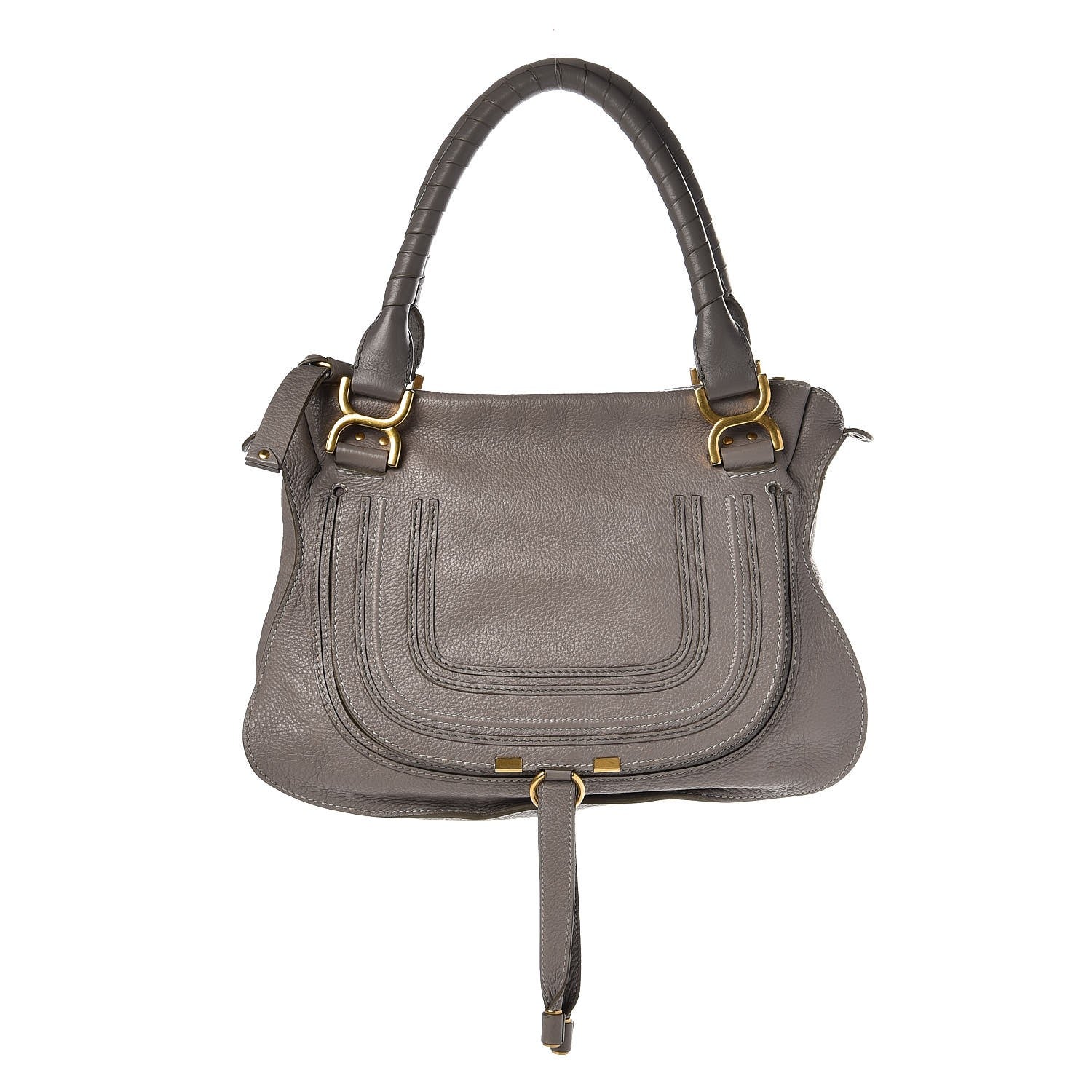 Chloe Calfskin Medium Marcie Satchel Cashmere Grey 1 of 13