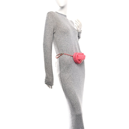Chanel Lambskin Quilted CC In Love Heart Waist Belt Bag With Chain Pink 2 of 11