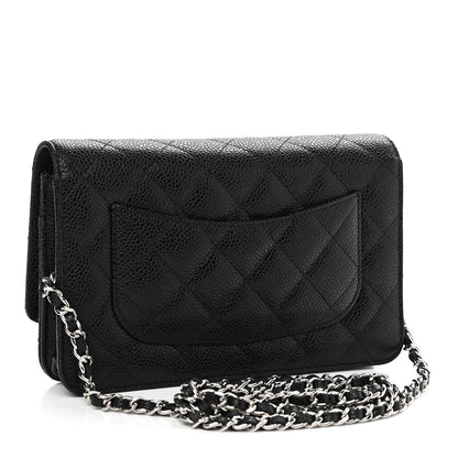 Chanel Caviar Quilted Wallet On Chain WOC Black 3 of 12