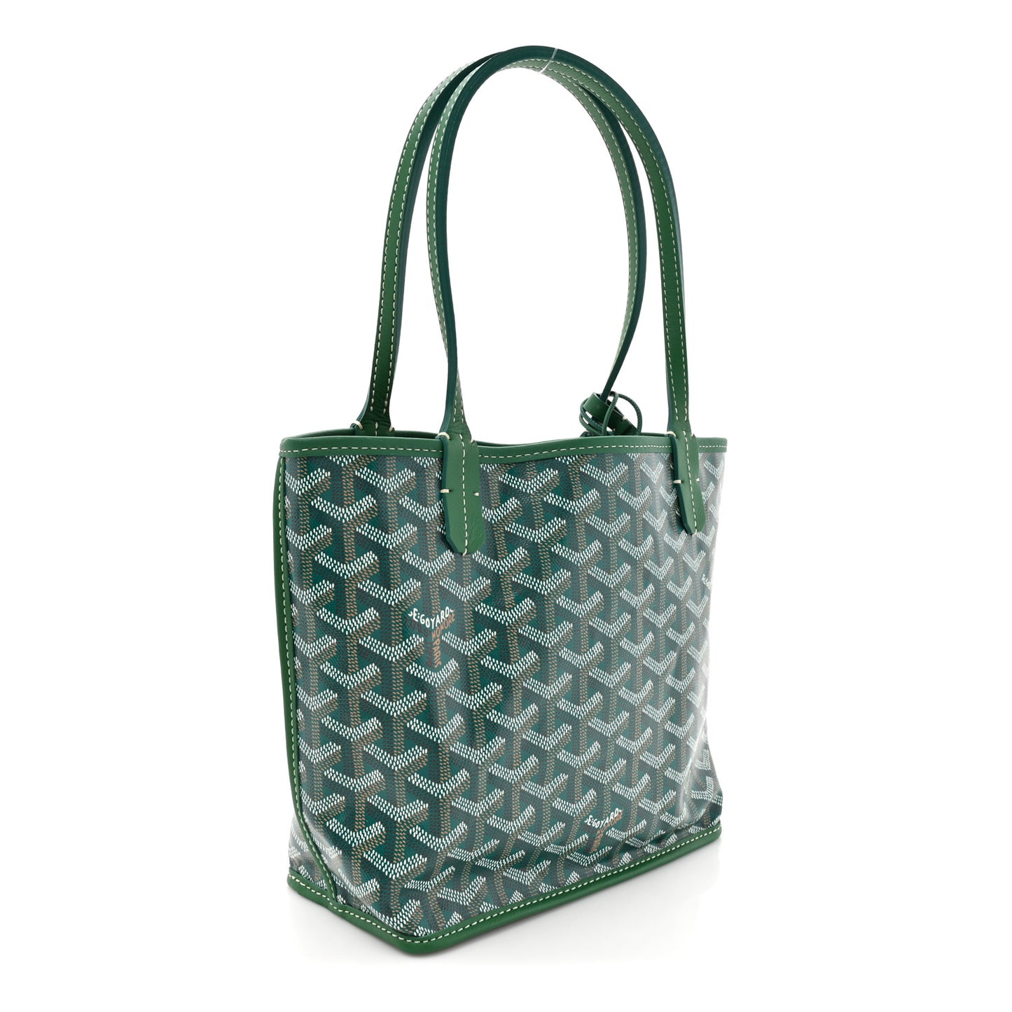 Goyardine Reversible Mini Anjou Green
