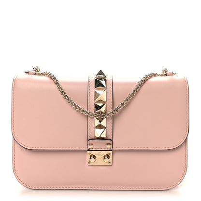 Valentino Garavani Vitello Medium Glam Lock Rockstud Flap Water Rose 1 of 10