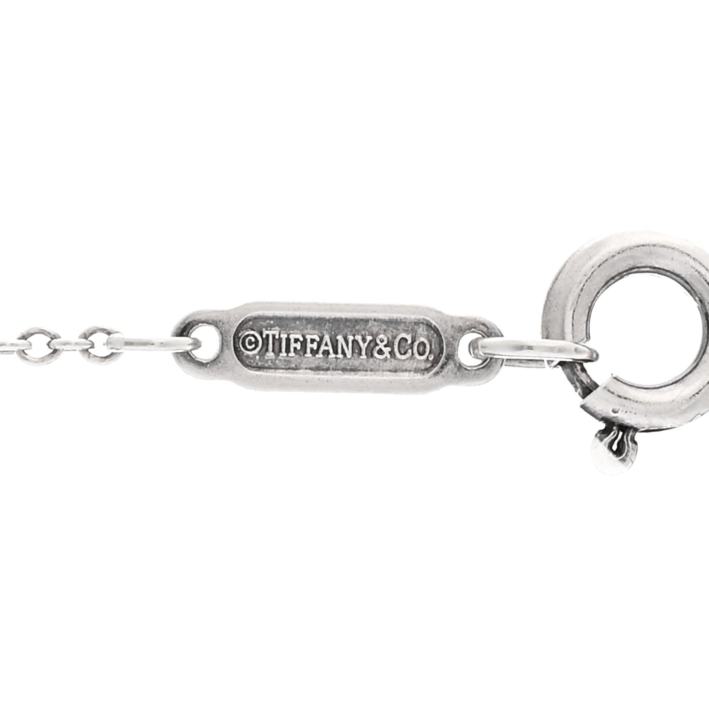 Sterling Silver Mini Return to Tiffany Double Heart Tag Pendant Necklace