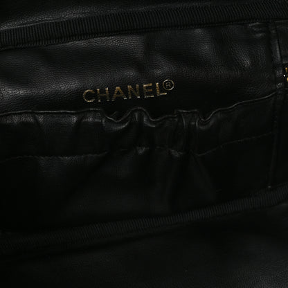 Chanel Caviar CC Vanity Cosmetic Case Black 6 of 9