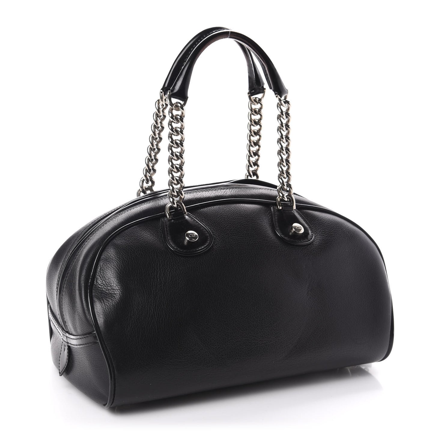 Calfskin Gambler Dice Bowler Black