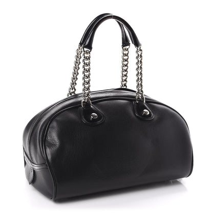 Christian Dior Calfskin Gambler Dice Bowler Black 3 of 11