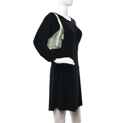 Prada Satin Crystal Mini Re-Edition 2000 Bag Acqua 2 of 8