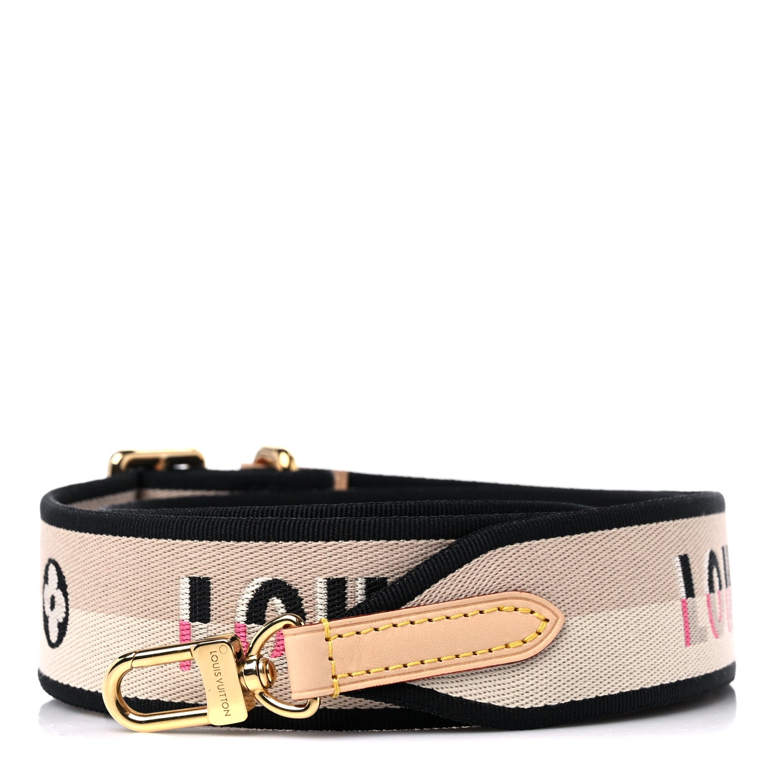 Louis Vuitton Jacquard Speedy Bandouliere 20 Shoulder Strap Black 1 of 4