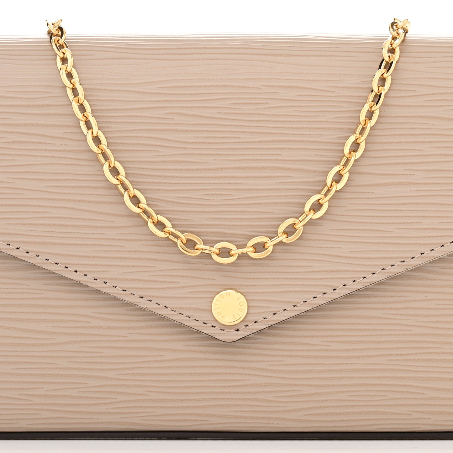 Epi Felicie Pochette Chain Wallet Galet