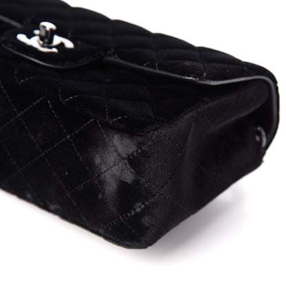 Chanel Velvet Quilted Mini Rectangular Flap So Black 10 of 10