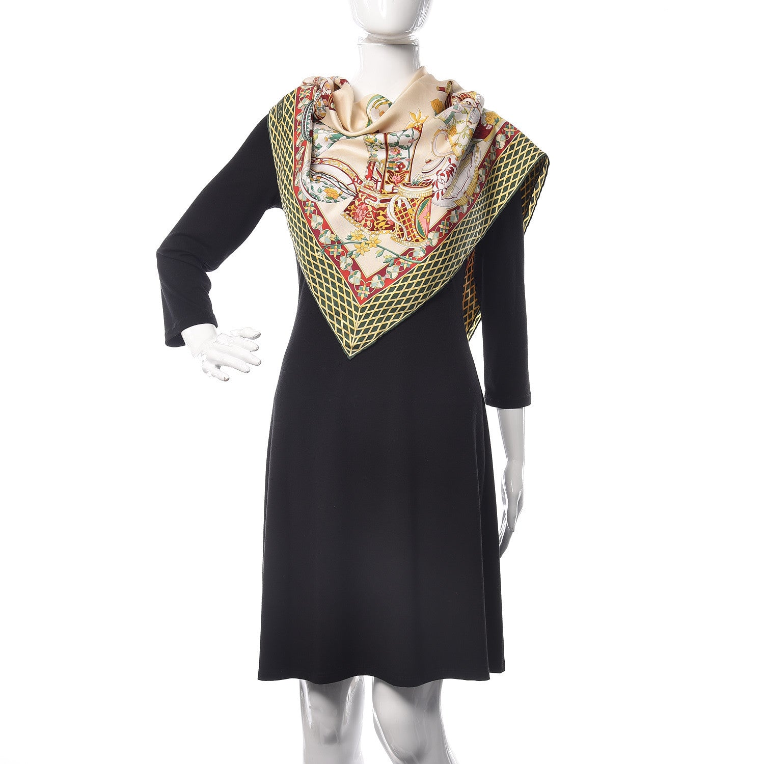 Gucci Silk Porcelain Motif Scarf Multicolor 2 of 8