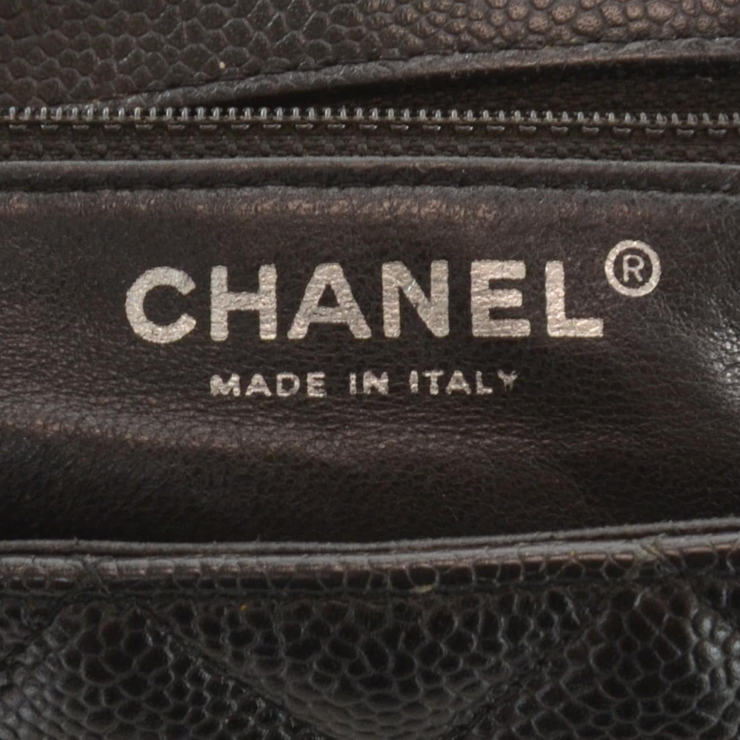 Chanel Caviar Kelly Jumbo Flap Bag Black 5 of 8