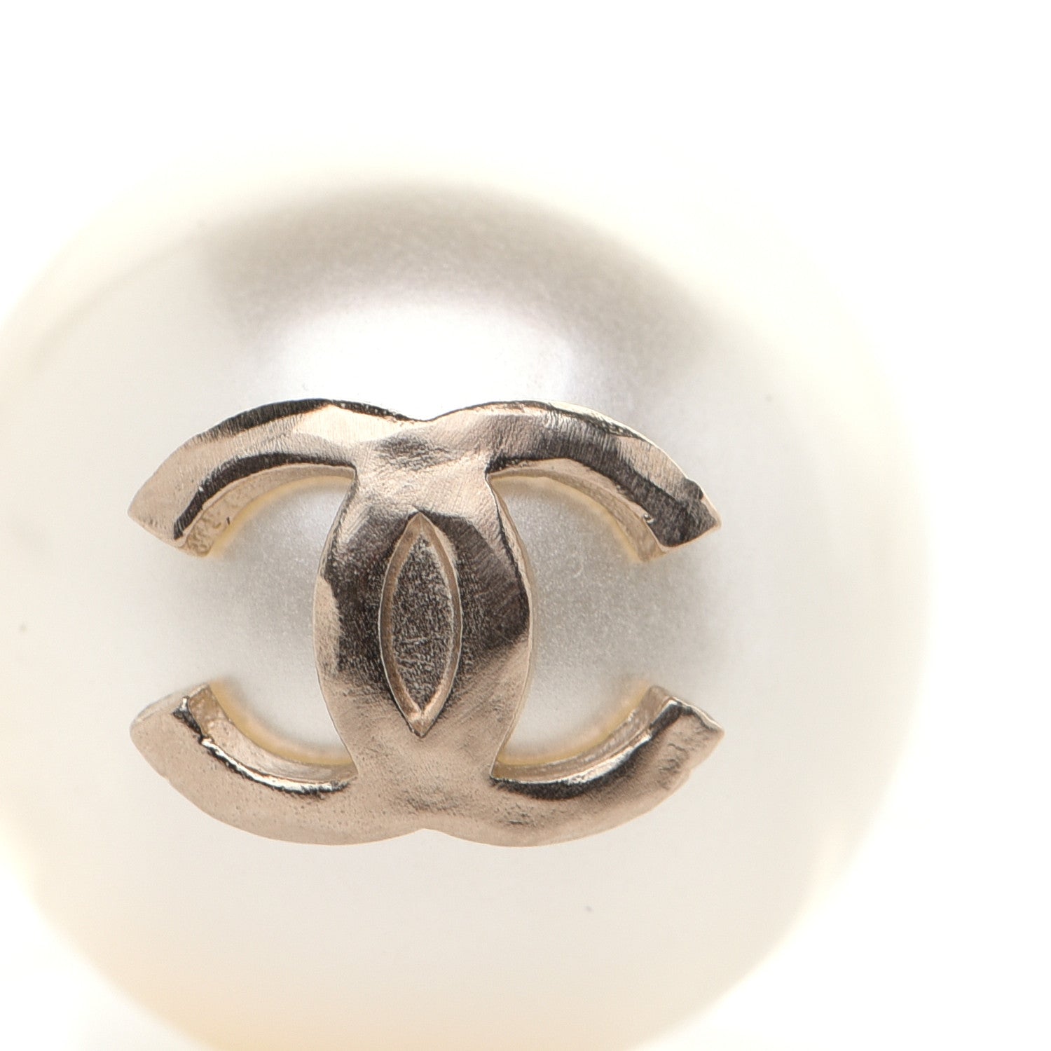 Chanel Pearl CC Dangle Earrings Gold 5 of 5