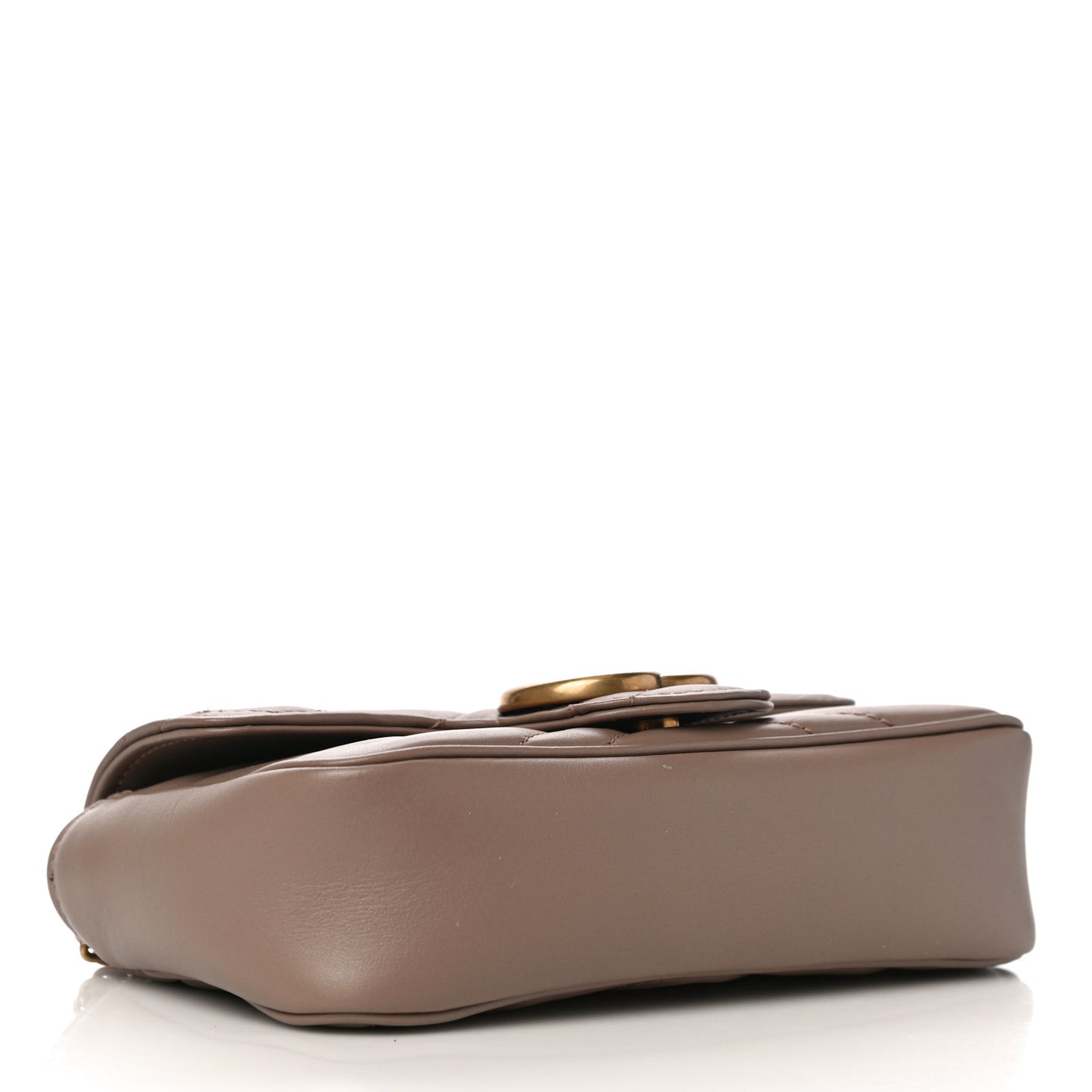 Calfskin Matelasse Super Mini GG Marmont Shoulder Bag Porcelain Rose