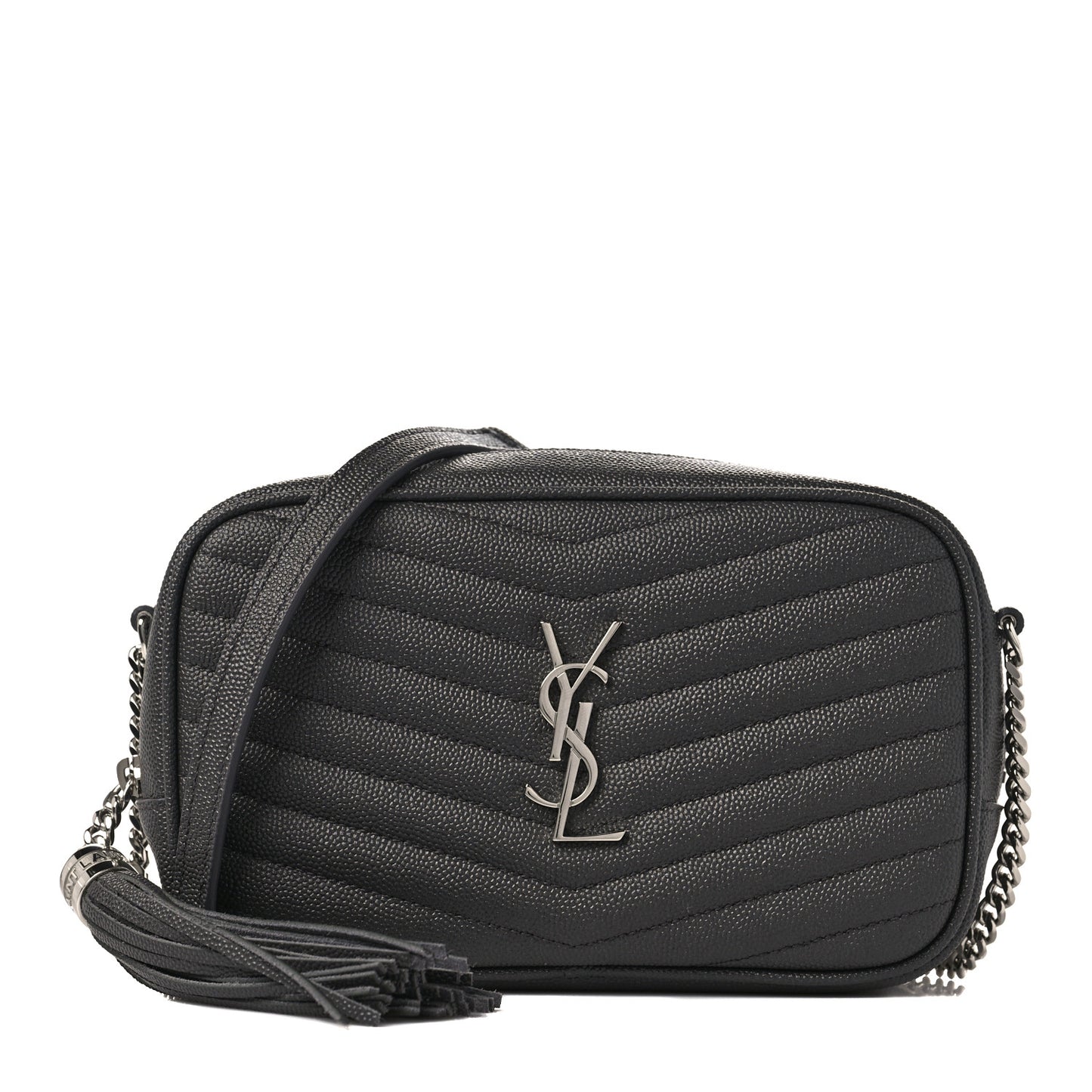 Grain De Poudre Matelasse Monogram Mini Lou Camera Bag Asphalt