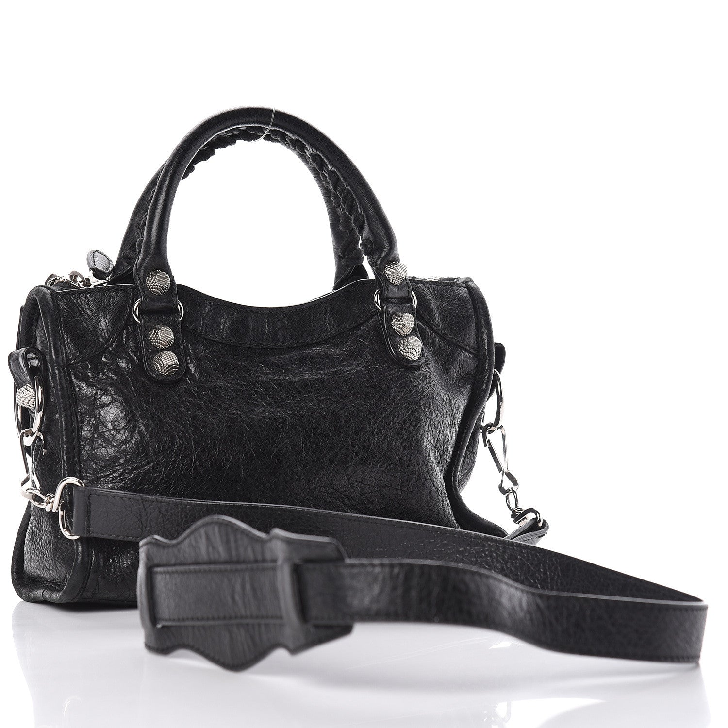 Balenciaga Agneau Giant 12 Silver Hardware Mini City Black 3 of 12
