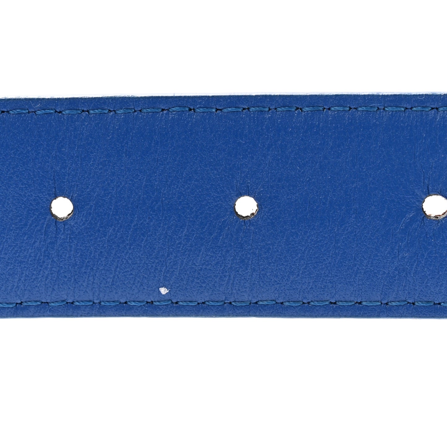 Calfskin Monogram 30mm LV Initiales Reversible Belt 80 32 Blue