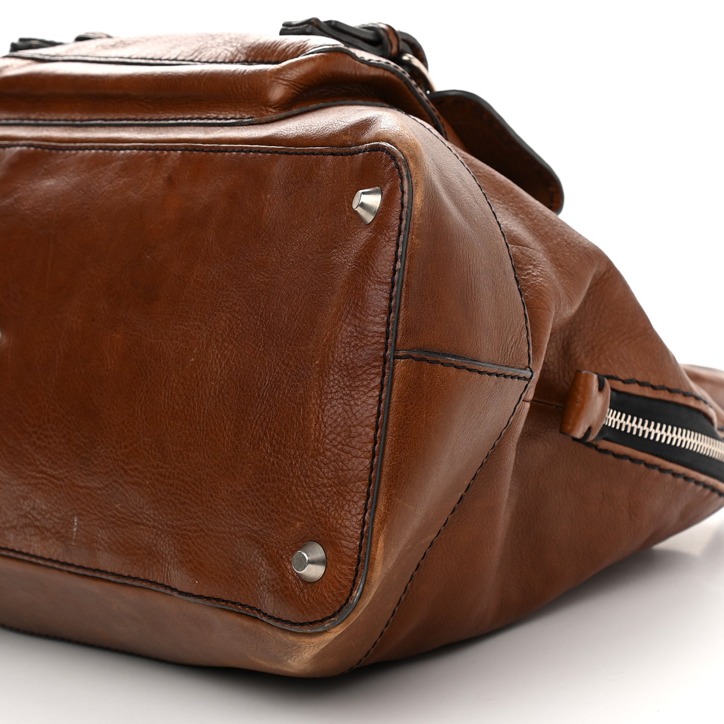 Calfskin Edith Dome Bowler Muscade