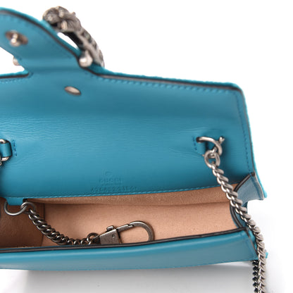 Gucci Velvet Super Mini Dionysus Shoulder Bag Pavone Cyan 5 of 10