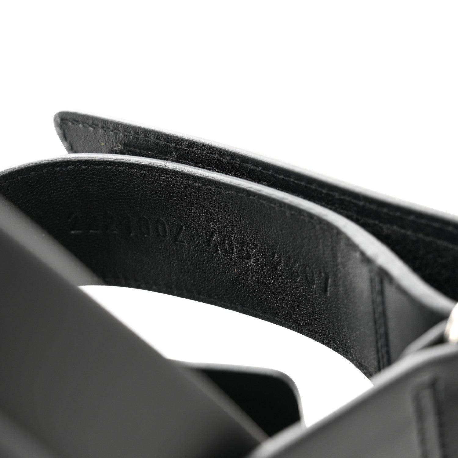 Hermes Calfskin Womens Chypre Sandals 40.5 Black 8 of 9