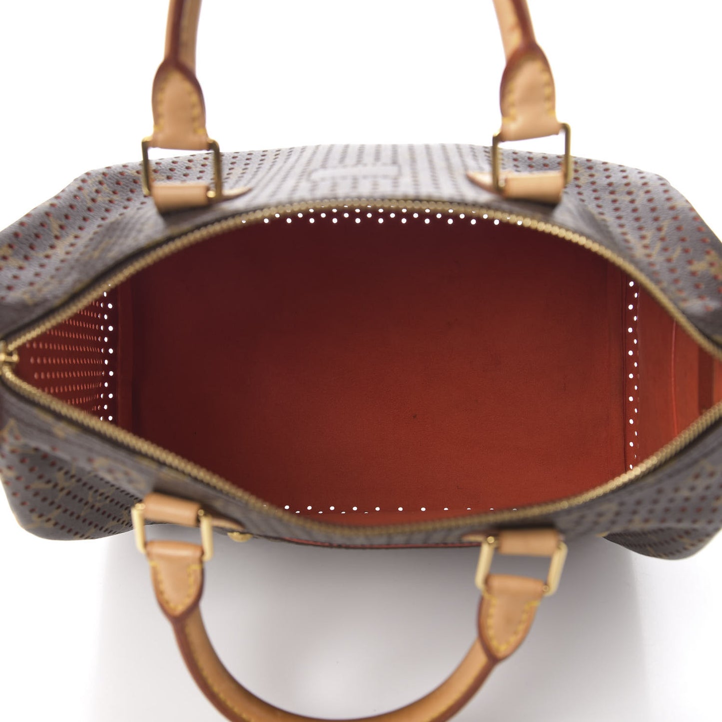 Monogram Perforated Speedy 30 Orange