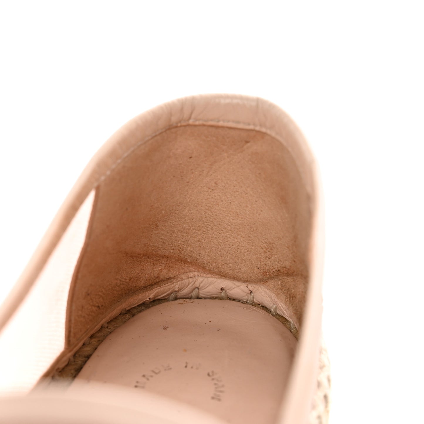 Mesh Grosgrain CC Espadrilles 36 Pink