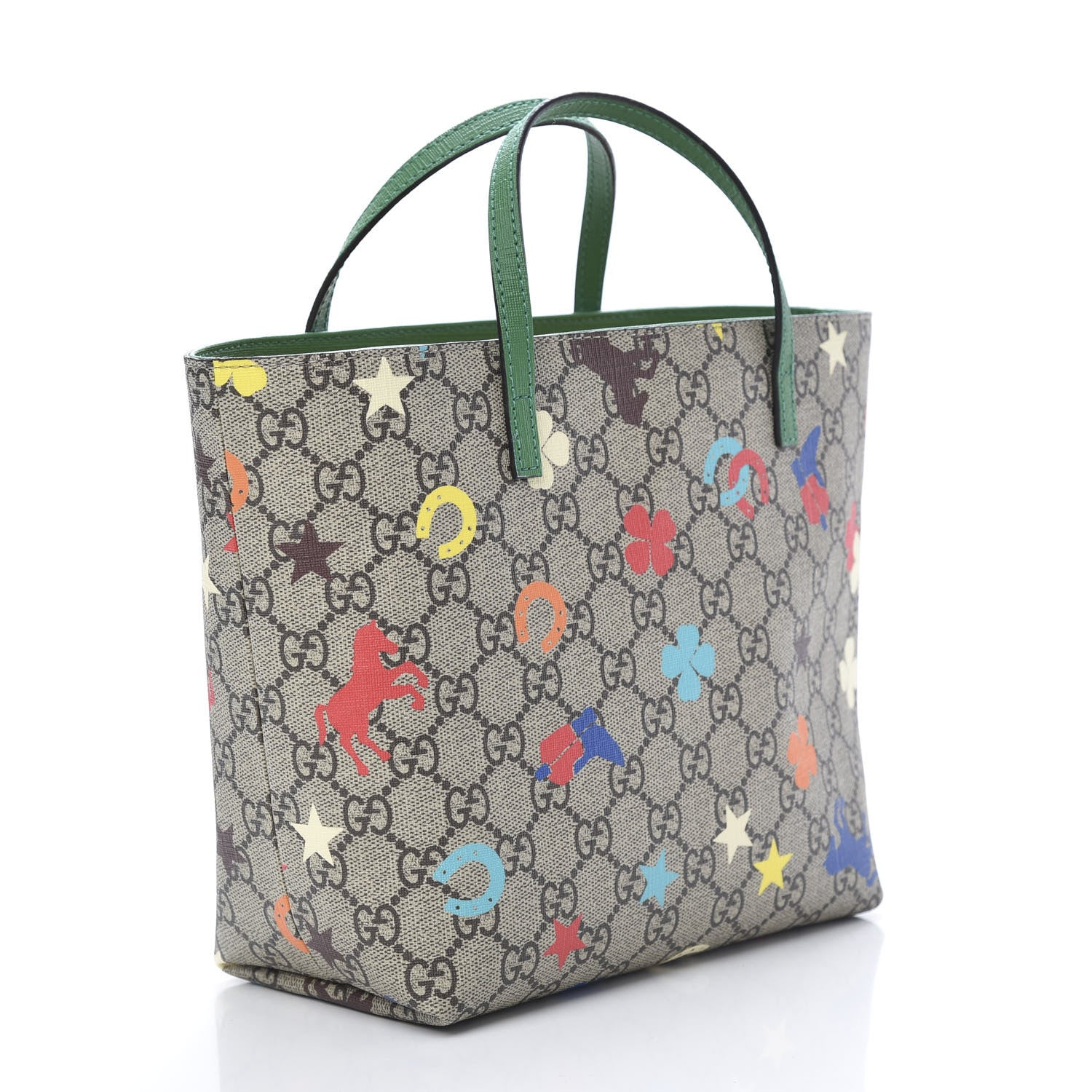 Gucci GG Supreme Monogram Ranch Childrens Tote Beige 3 of 10
