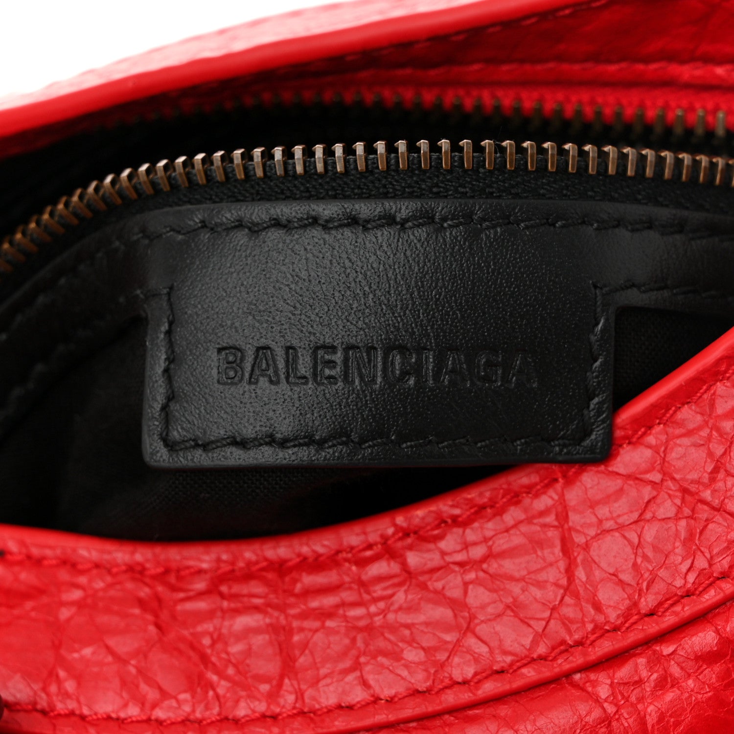 Balenciaga Agneau Arena Classic Hardware Mini City Vermillon Red 6 of 11
