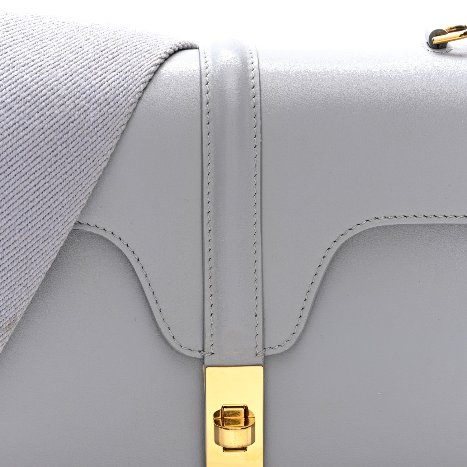 Celine Smooth Calfskin Teen Soft 16 Shoulder Bag Light Grey 7 of 9