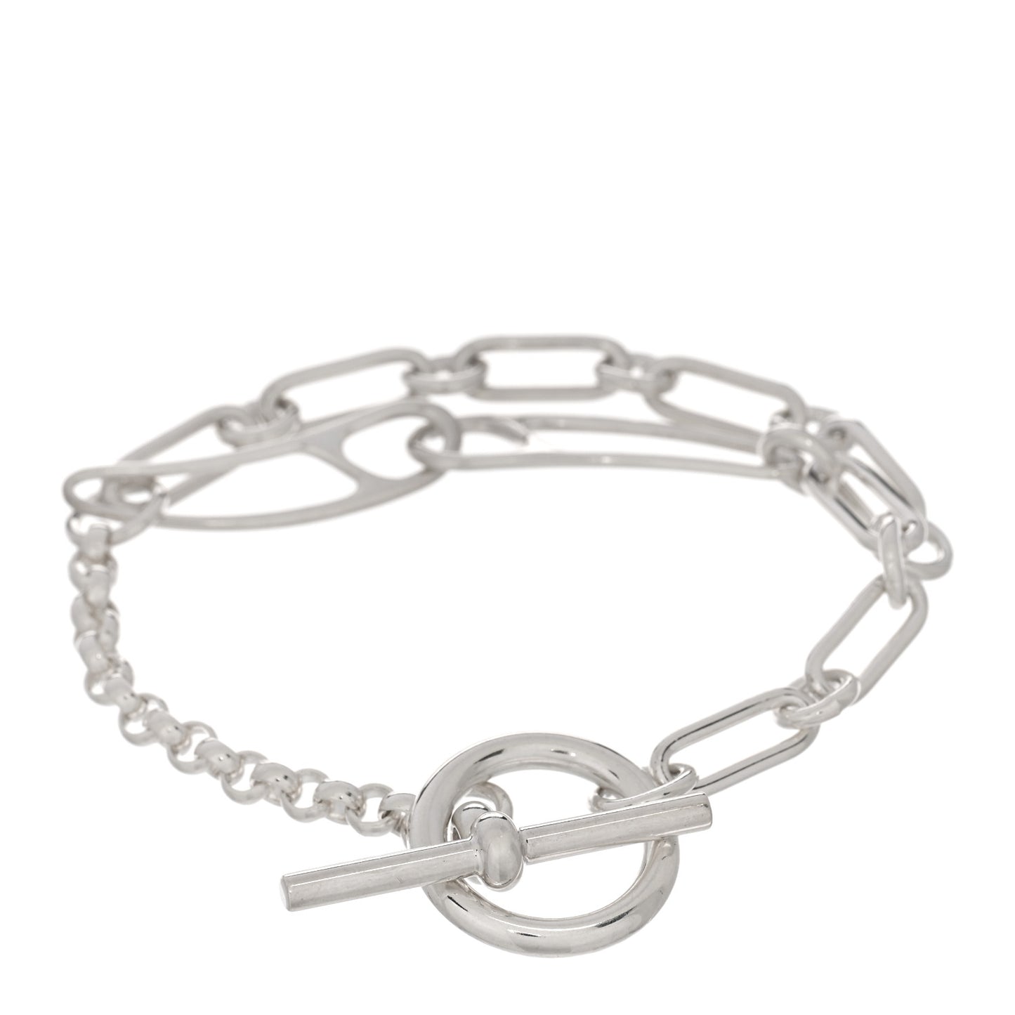 Sterling Silver Chaine d'Ancre Punk Bracelet SH