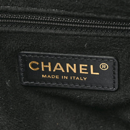 Chanel Caviar Deauville Drawstring Bucket Bag Black 6 of 10