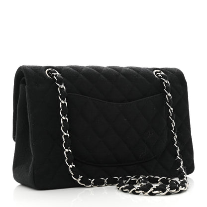 Chanel Jersey Quilted Medium Double Flap Black 3 of 10