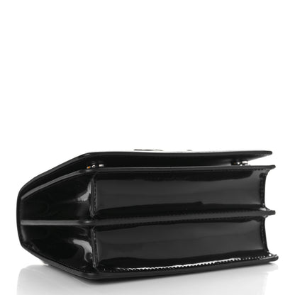 Dolce & Gabbana Polished Calfskin Patchwork Zebra 3.5 Crossbody Bag Black White 4 of 8