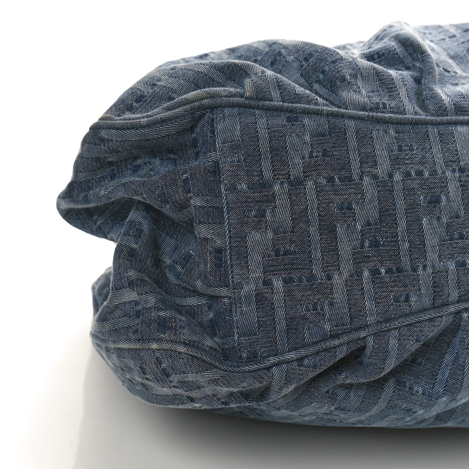 Fendi Denim Zucca Mia Tote Blue 9 of 11