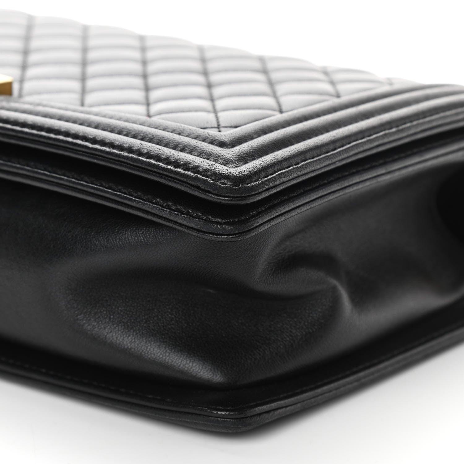 Chanel Lambskin Quilted New Medium Boy Flap Black 10 of 11