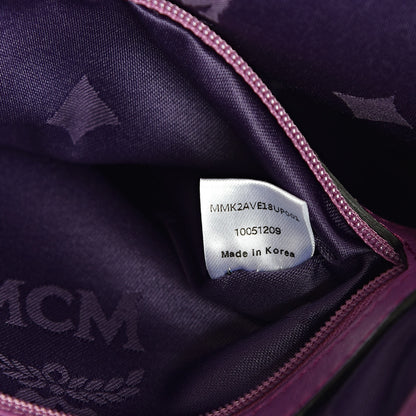 MCM Visetos Studded Medium Stark Backpack Purple 7 of 21