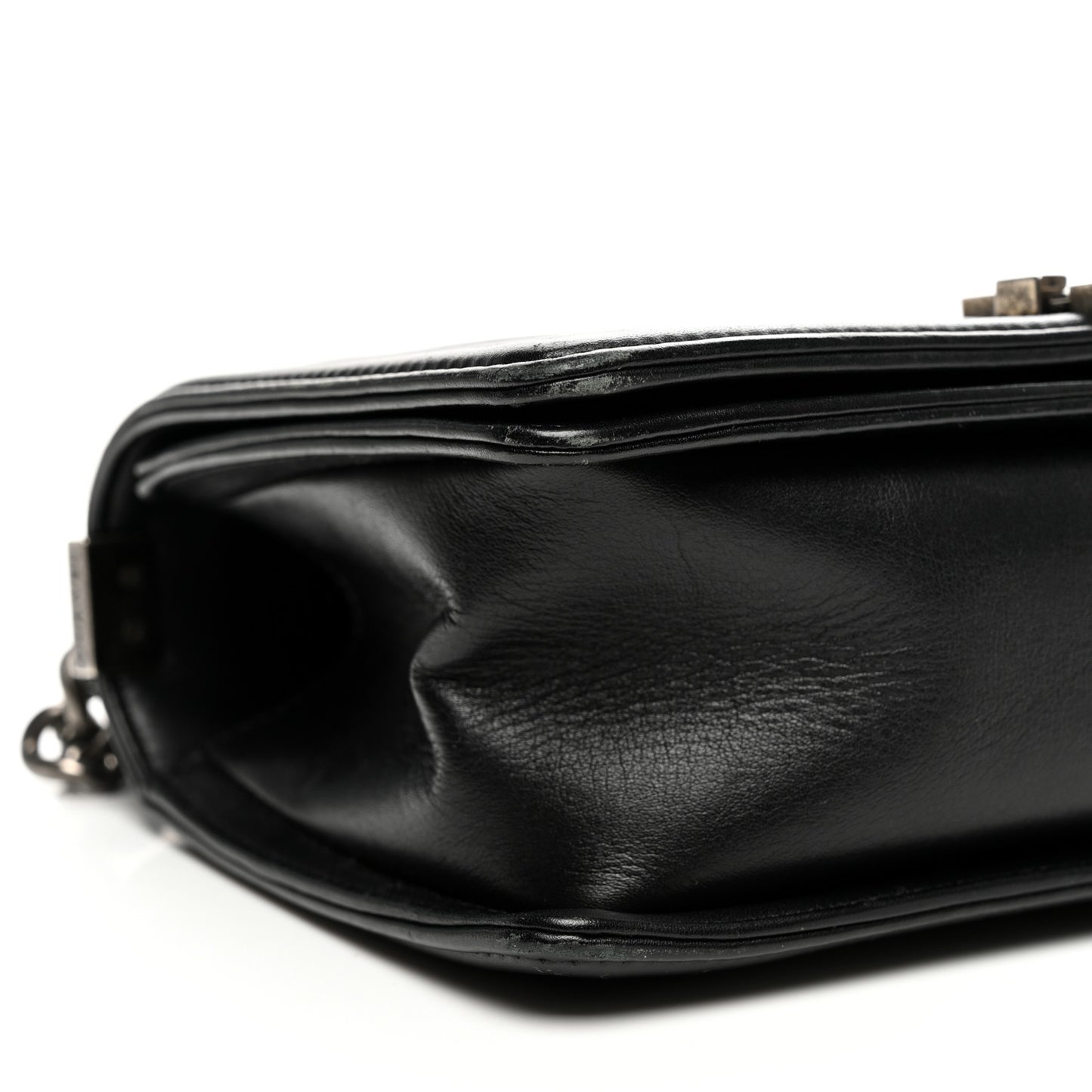Calfskin Quilted Medium Boy Flap Black