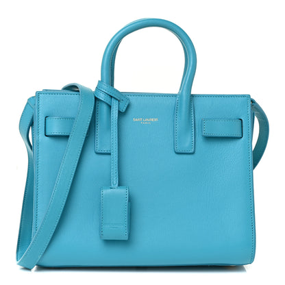 Saint Laurent Calfskin Nano Sac De Jour Turquoise 1 of 16