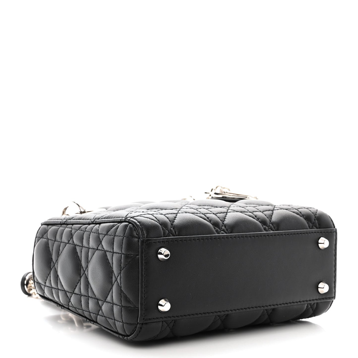 Lambskin Cannage Mini Lady Dior Black