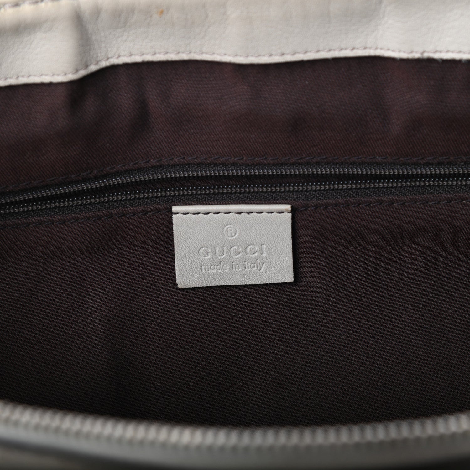 Gucci Monogram Margaux Calfskin Medium Sukey Top Handle Bag Beige Ebony Mystic White 6 of 10