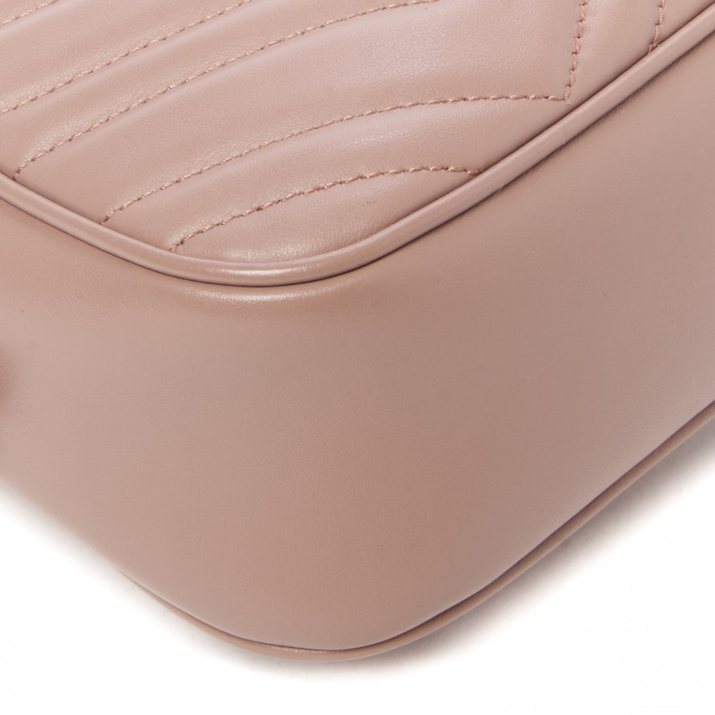 Calfskin Matelasse Small GG Marmont Chain Shoulder Bag Perfect Pink