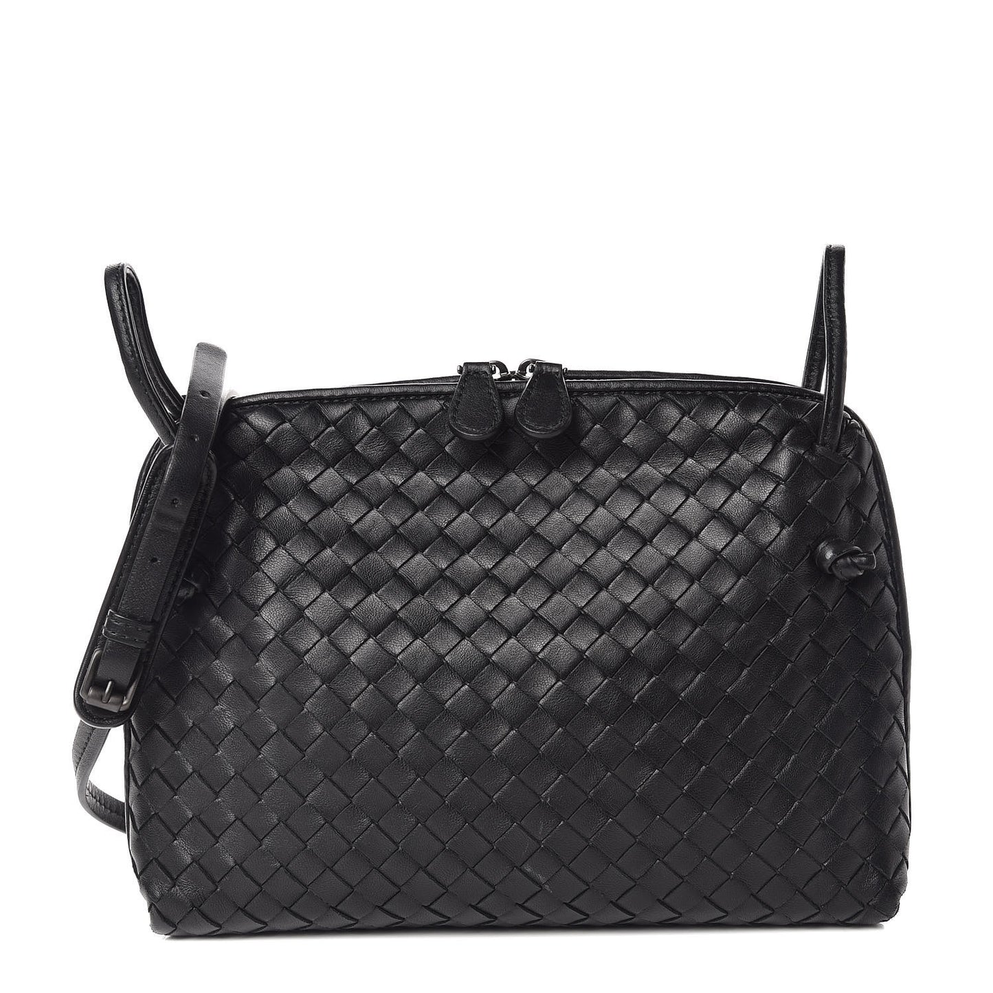 Nappa Intrecciato Nodini Bag Black