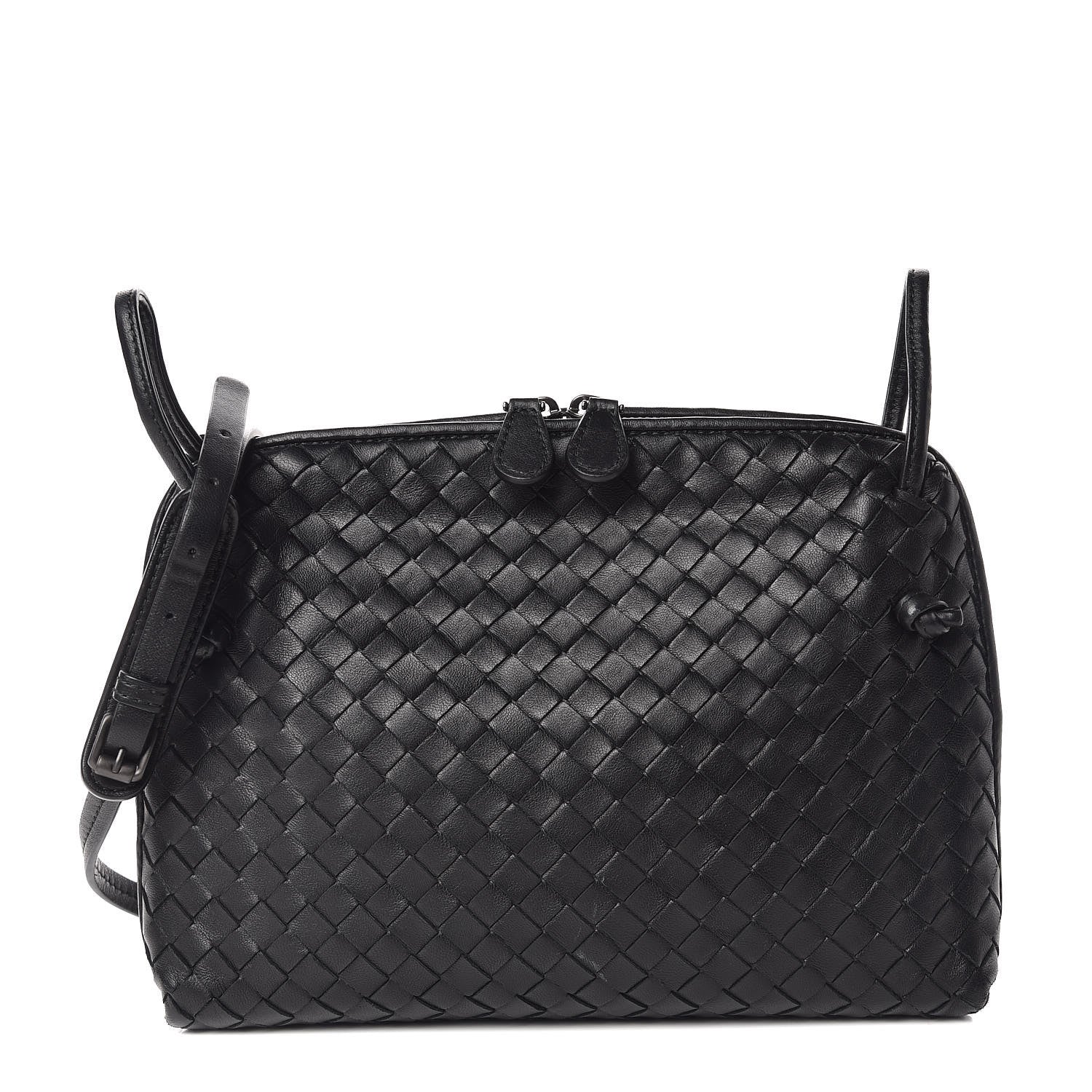 Bottega Veneta Nappa Intrecciato Nodini Bag Black 1 of 10