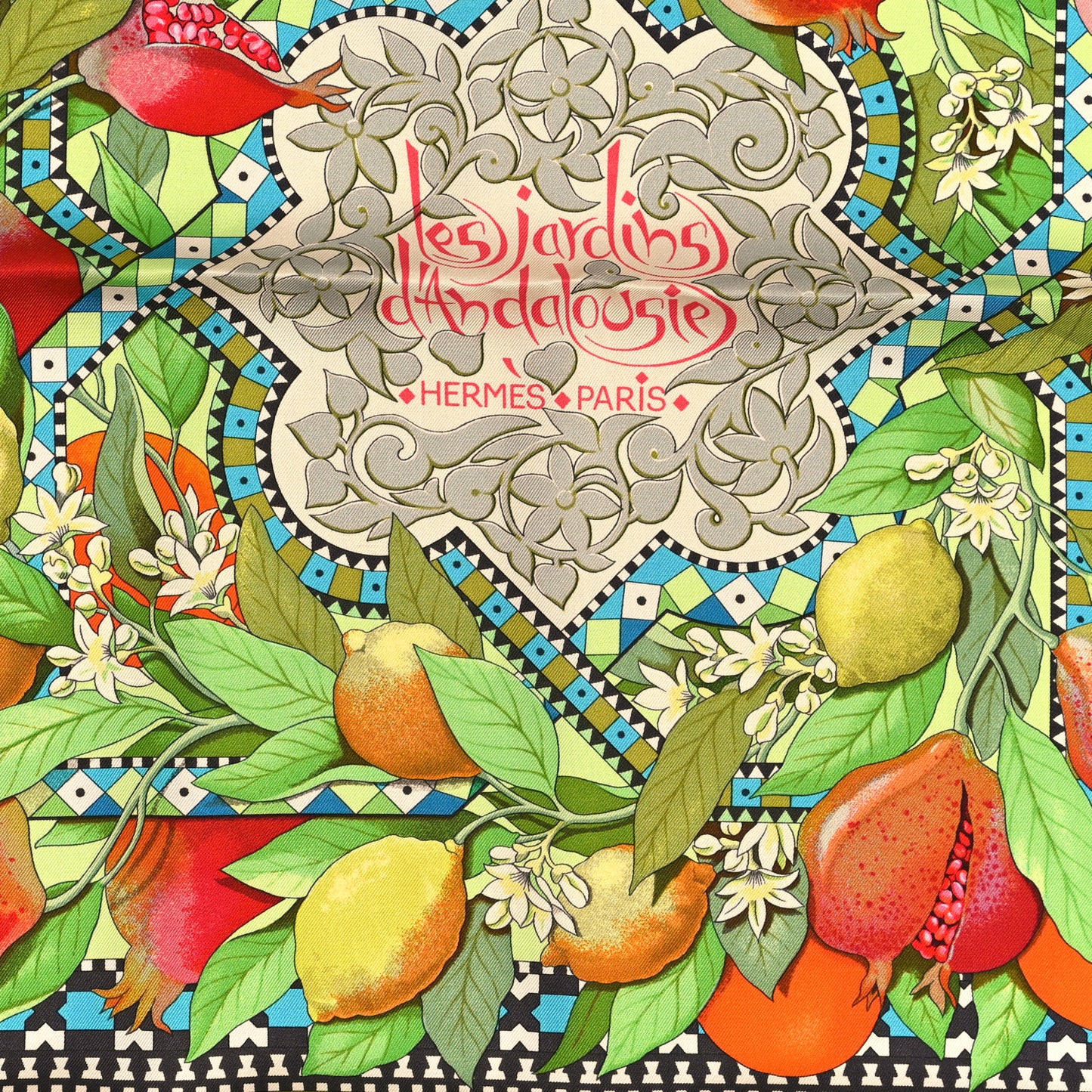 Silk Les Jardins D'Andalouise Scarf 90
