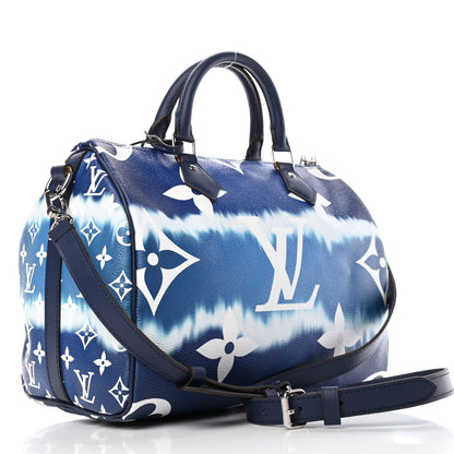 Louis Vuitton Monogram Escale Speedy Bandouliere 30 Blue 2 of 5
