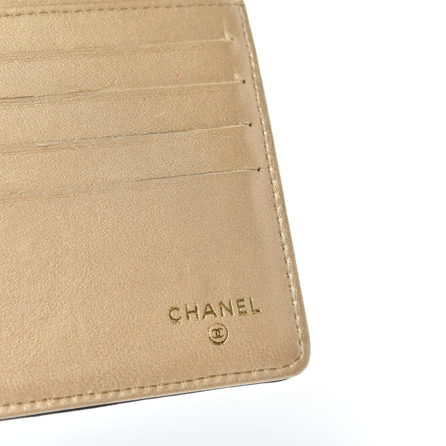 Chanel Lambskin Camellia Embossed Large Flap Wallet Black 6 of 7
