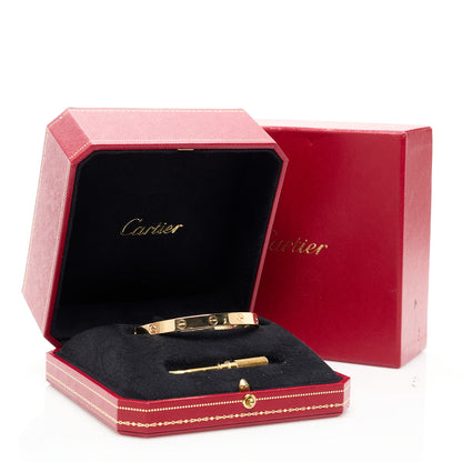 Cartier 18K Yellow Gold LOVE Bracelet 18 9 of 9